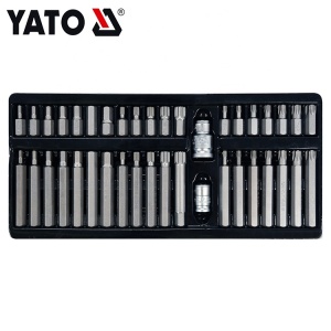 YATO Industrial Black Hot Sale Globe Version S2 40 Pieces Screwdriver Bit Set