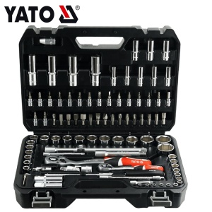 YATO තොග මිල ඉහළ ශ්‍රේණියේ වාහන අලුත්වැඩියා 94Pcs Socket Tool Set YT-12681