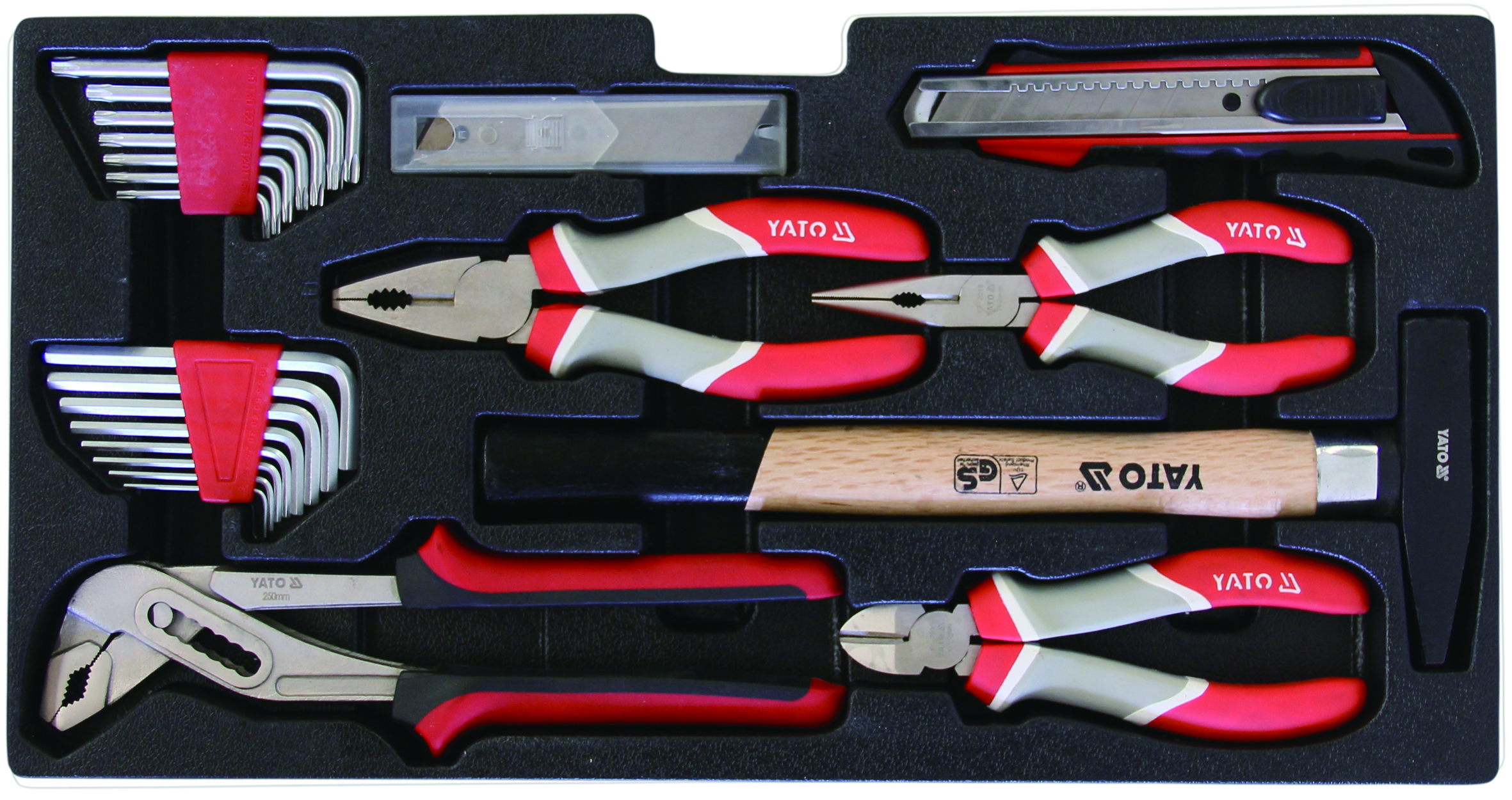 YATO 2019 Hot Sale YATO Professional 81 pcs hand tools  Hand Tool Set YT-38951