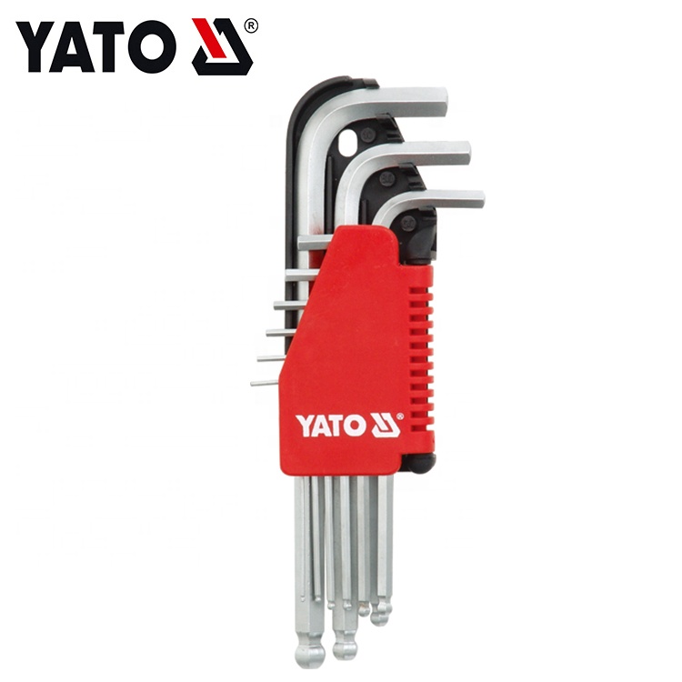 China wholesale CR-V material 9pcs universal ball end point hex key wrench set YT-0505