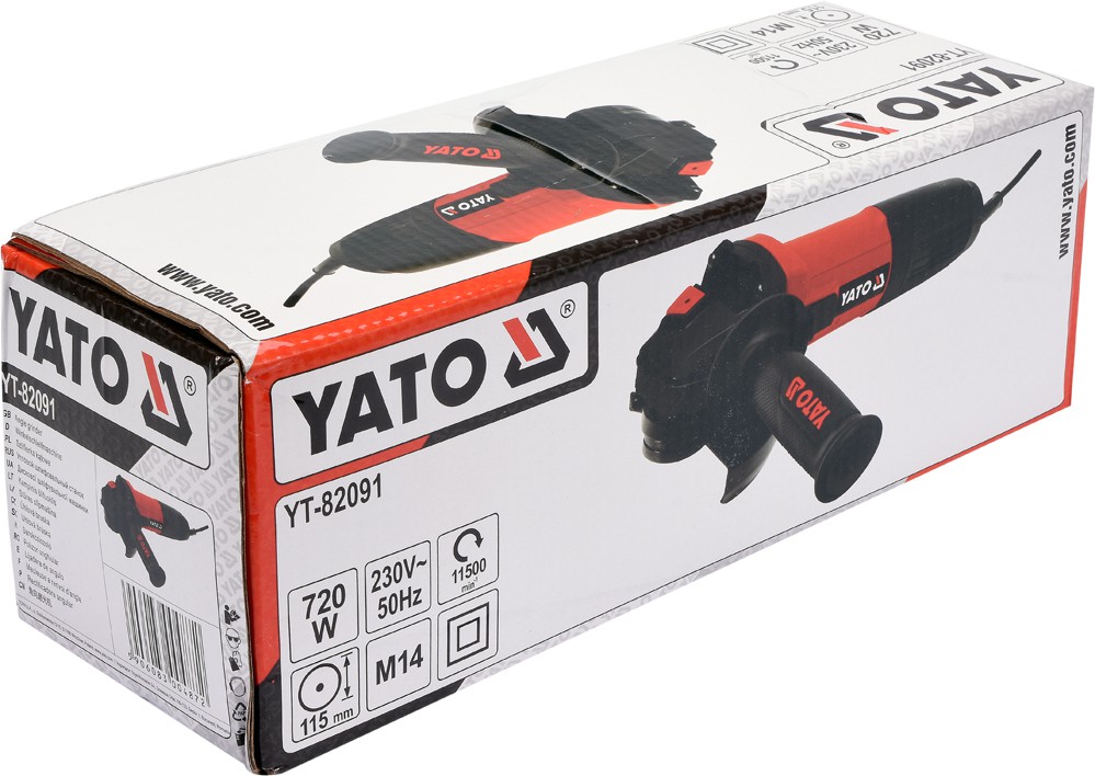 YATO POWER TOOLS  720W ELECTRIC ANGLE GRINDER 115MM