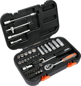 YATO China Vehicle Maintenance Auto Repair Hand Tools Professional Tool Box Set 1/4