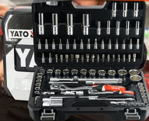 مجموعة أدوات إصلاح السيارات عالية الجودة 94 قطعة YATO-12681