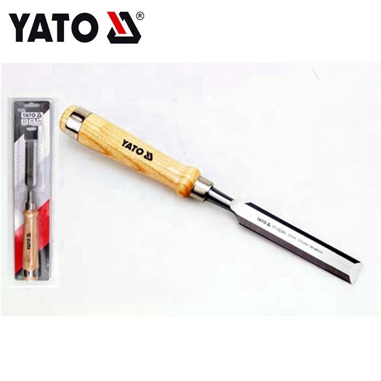 YATO CRV60 Professional High Sharpness and Duirability wooden handle CHISEL 8MM CRV60 WITH WOODEN HANDLE