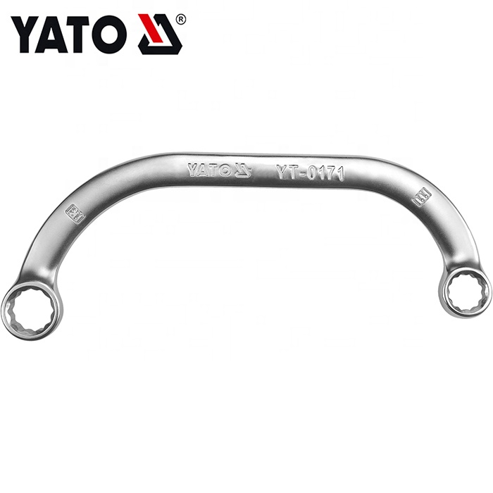 YATO स्टेनलेस स्टील चीन कम कीमत हाथ उपकरण हाफमून स्पैनर Wrecnh 10X12MM YT-0170