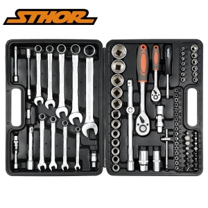YATO Auto Repair Hand Tools Tool Set 1/2 82 Pcs Socket Hold-All Wrench Set