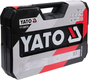 Yato 125PCS Professional Hand Tools Socket Set Multi Open End Wrench Tool Set Tool Bag Set