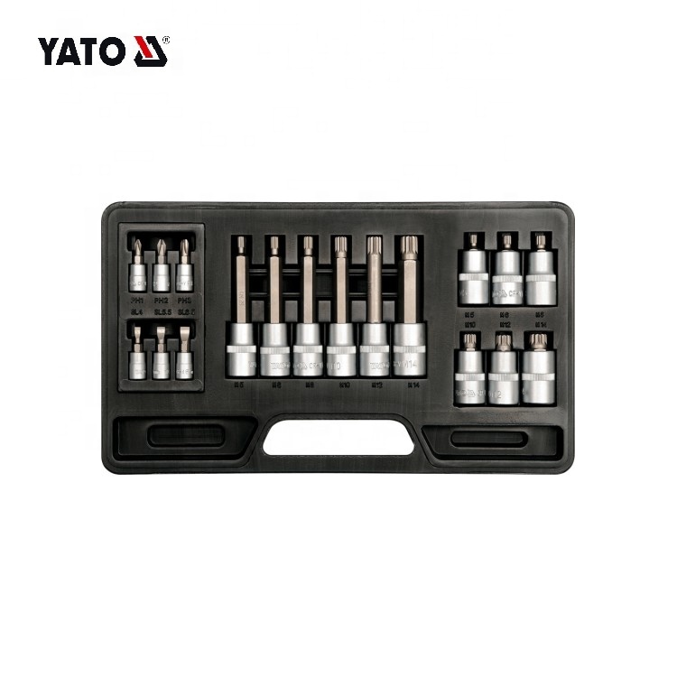 YATO High Quality Professional Metric Bit Socket Magnetic Nut Setter 48 Length Screwdriver Socket